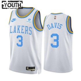 Maillot NBA Los Angeles Lakers Anthony Davis 3 2022-23 Classic Edition Blanc Swingman - Enfant